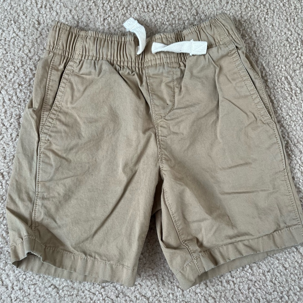 Lands End Drawstring Khaki Shorts XXS